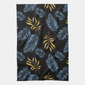 Blätter Muster 17 Geschirrtuch (Vertikal)