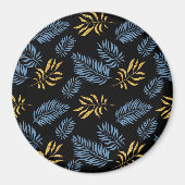 Blätter Muster 17 Magnet (Vorne)