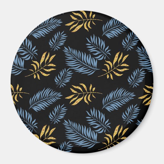 Blätter Muster 17 Magnet (Vorne)