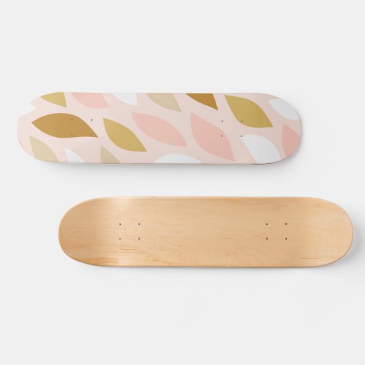Blätter Muster 1 Skateboard (Horizontal)