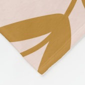 Blätter Muster 4 Fleecedecke (Ecke)