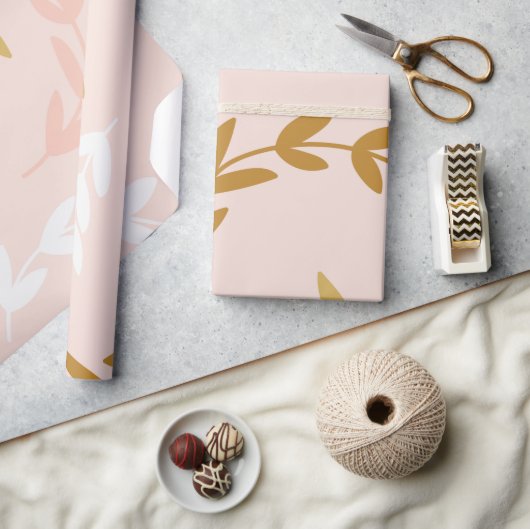 Blätter Muster 4 Geschenkpapier (Basteln)