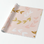 Blätter Muster 4 Geschenkpapier (Ungerollt)