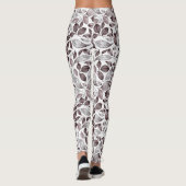 Blätter. Muster 4 Leggings (Rückseite)