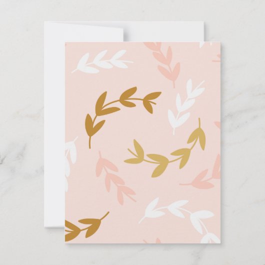 Blätter Muster 4 Mitteilungskarte (Rückseite)