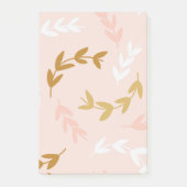 Blätter Muster 4 Post-it Klebezettel (Vorderseite)