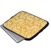 Blätter Muster 6 Laptopschutzhülle (Vorne Knopf)