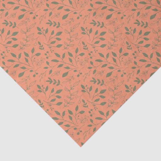 Blätter Muster aus Holz Seidenpapier (Ausschnitt)