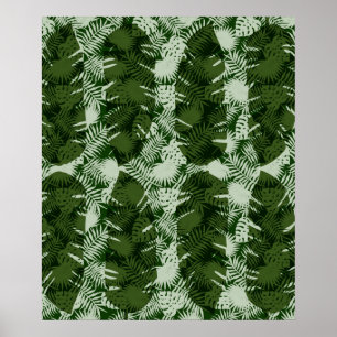Blätter Muster Bananenblätter Design Poster
