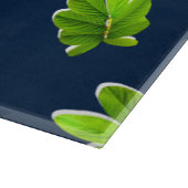 Blätter Muster des Tropenplatzes Schneidebrett (Ecke)