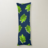 Blätter Muster des tropischen Karosseriebildes Seitenschläferkissen (Rückseite (Vertikal))