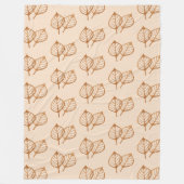 Blätter Muster Fleece Blanket (Vorderseite)