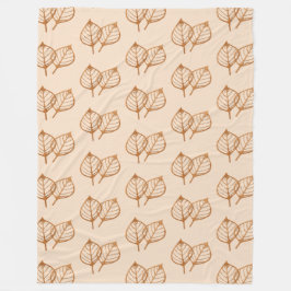 Blätter Muster Fleece Blanket