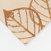 Blätter Muster Fleece Blanket (Ecke)