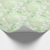 Blätter Muster Geschenkpapier (Ecke)