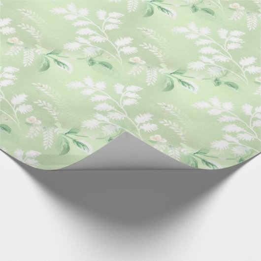 Blätter Muster Geschenkpapier (Ecke)