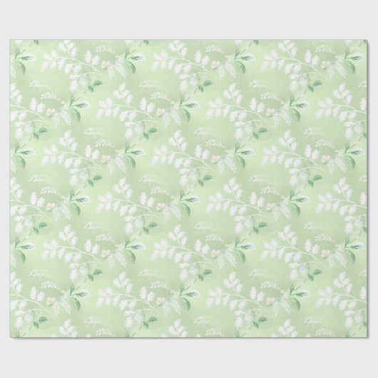 Blätter Muster Geschenkpapier (Flach)