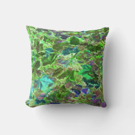 Blätter-Muster-Grün-Laub Kissen