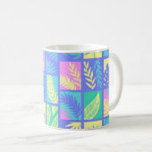 Blätter-Muster Kaffeetasse (VorderseiteRechts)