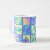 Blätter-Muster Kaffeetasse (Vorderseite Links)