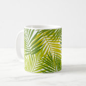 Blätter-Muster Kaffeetasse (Vorderseite Links)