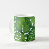 Blätter-Muster Kaffeetasse (Vorderseite Links)