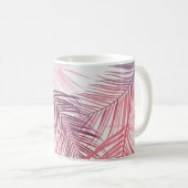 Blätter-Muster Kaffeetasse (VorderseiteRechts)