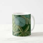 Blätter-Muster Kaffeetasse (VorderseiteRechts)