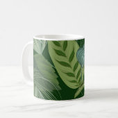 Blätter-Muster Kaffeetasse (Vorderseite Links)