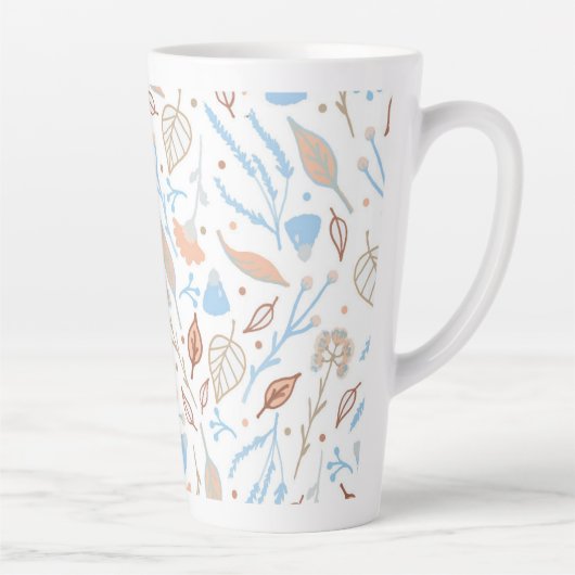 Blätter Muster Milchtasse (Rechts)