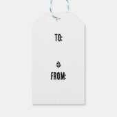 Blätter Muster Potato Druck Geschenkanhänger (Rückseite)