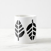 Blätter Muster Potato Druck Kaffeetasse (Mittel)