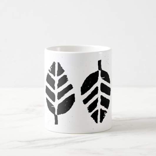 Blätter Muster Potato Druck Kaffeetasse (Mittel)