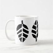 Blätter Muster Potato Druck Kaffeetasse (Links)