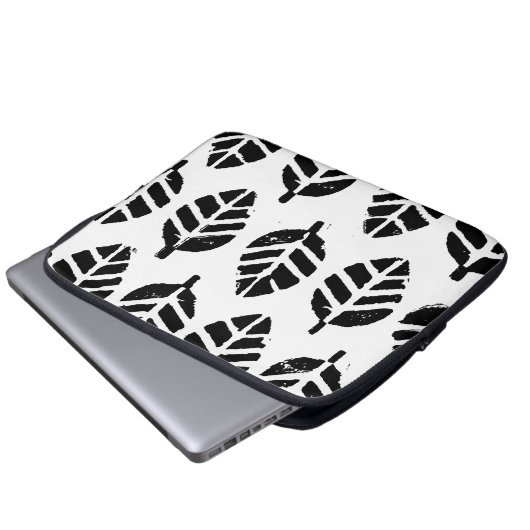 Blätter Muster Potato Druck Laptopschutzhülle (Vorne Knopf)