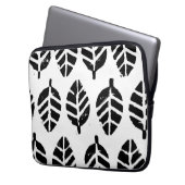 Blätter Muster Potato Druck Laptopschutzhülle (Vorderseite Links)