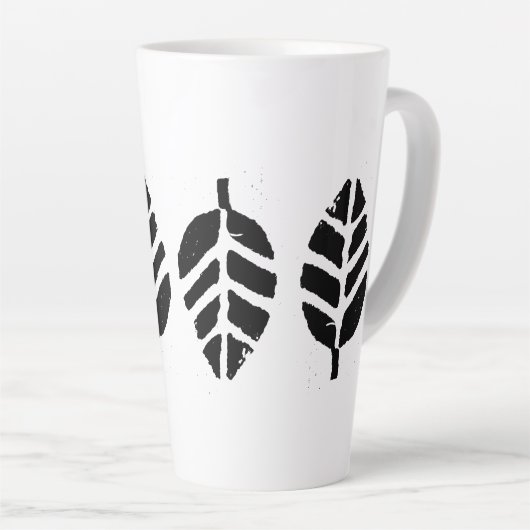 Blätter Muster Potato Druck Milchtasse (Rechte Ecke)