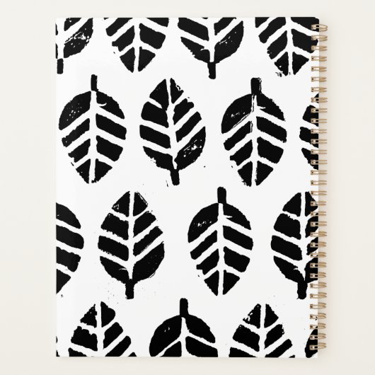 Blätter Muster-Potato Druckplaner Planer (Rückseite)