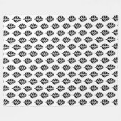 Blätter Muster Potato Print Fleece Blanket (Vorderseite (Horizontal))