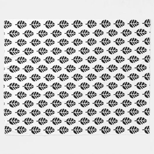 Blätter Muster Potato Print Fleece Blanket (Vorderseite (Horizontal))