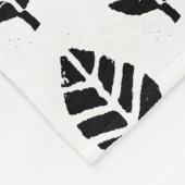 Blätter Muster Potato Print Fleece Blanket (Ecke)