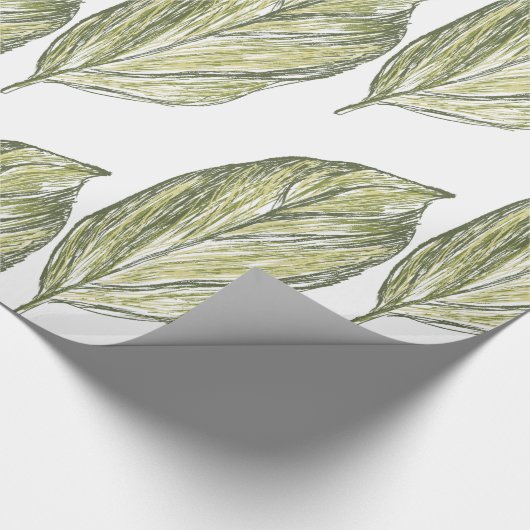 Blätter Nacken Geschenkpapier (Ecke)