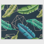 Blätter nahtlos mit abstraktem polygonal li geschenkpapier (Flach)
