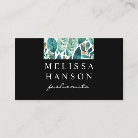 Blätter | Natur Visitenkarte (Vorderseite)