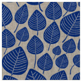 Blätter - Navy Blue Stoff (Nahaufnahme)