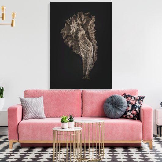 Blätter Nr. 8 Farbversion Leinwanddruck (Insitu (Wohnzimmer))