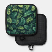 Blätter, nur Töpfchen Topflappen (Vorderseite/Rückseite)