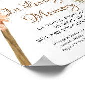 Blätter Pampas Gras, getrocknet in Erinnerung Poster (Ecke)