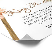 Blätter Pampas Gras Orchideenjagd Poster (Ecke)