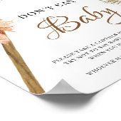 Blätter Pampas Grass getrocknet Pampas keine Babys Poster (Ecke)